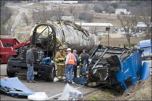 Semi-truck accident