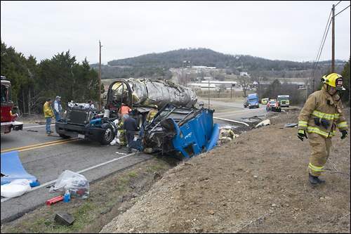 Semi-truck accident