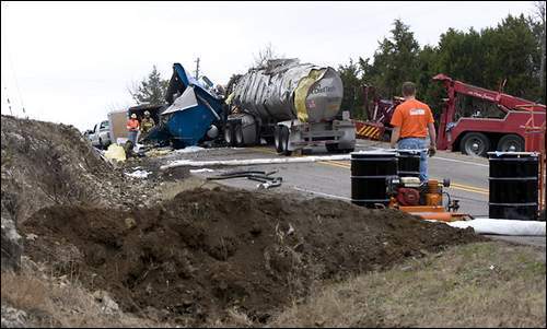 Semi-truck accident