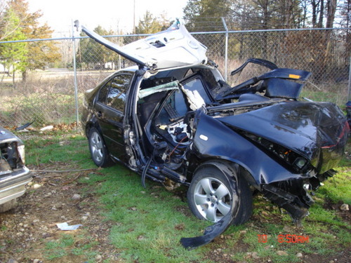 Car recovered after hitting large culvert driver survived