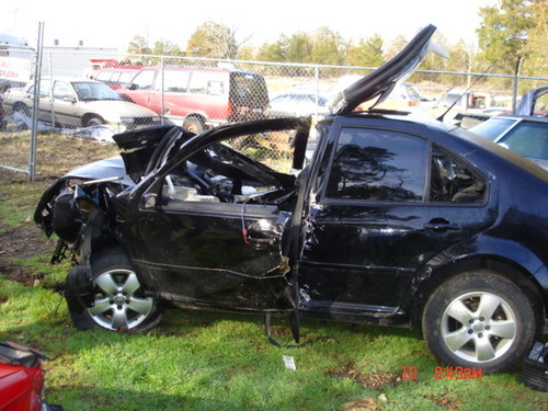 Car recovered after hitting large culvert driver survived