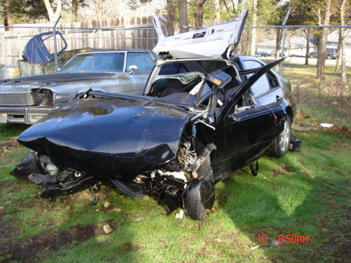 Car recovered after hitting large culvert driver survived